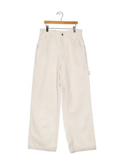 Pre-owned Isabel Marant High-rise Straight Leg Jeans In Neutral
