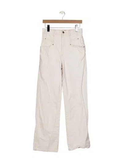 Pre-owned Isabel Marant High-rise Straight Leg Jeans In Neutral