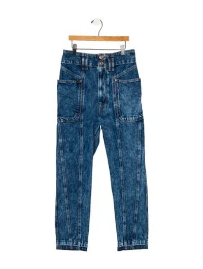 Pre-owned Isabel Marant High-rise Straight Leg Jeans W/ Tags In Blue