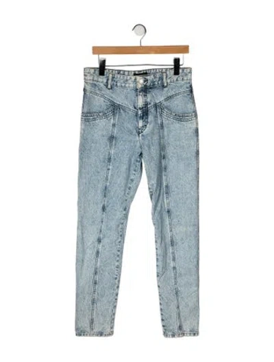 Pre-owned Isabel Marant High-rise Straight Leg Jeans W/ Tags In Blue