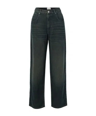 Isabel Marant High-rise Straight-leg Jeans In Black