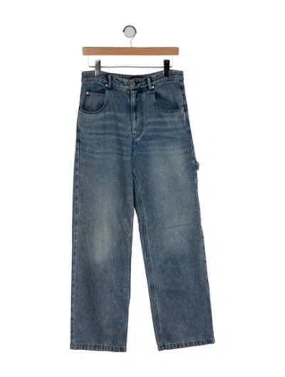 Pre-owned Isabel Marant High-rise Wide Leg Jeans In Blue