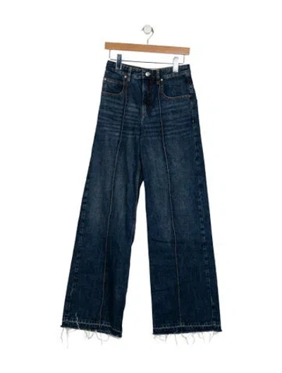 Pre-owned Isabel Marant High-rise Wide Leg Jeans In Blue