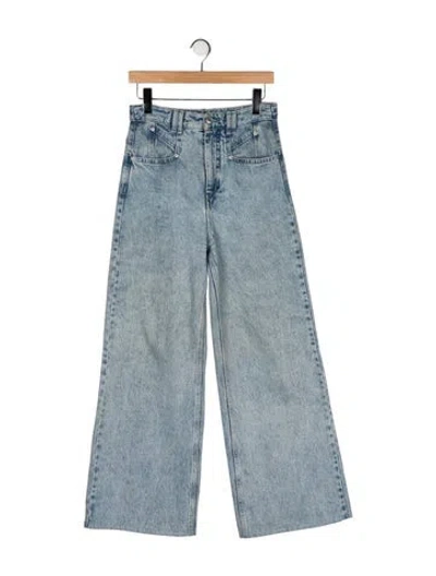 Pre-owned Isabel Marant High-rise Wide Leg Jeans In Blue