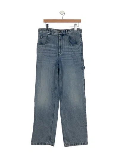 Pre-owned Isabel Marant High-rise Wide Leg Jeans In Blue
