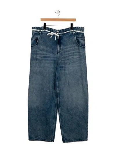 Pre-owned Isabel Marant High-rise Wide Leg Jeans In Blue