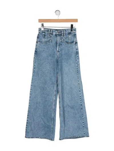 Pre-owned Isabel Marant High-rise Wide Leg Jeans In Blue