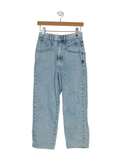 Pre-owned Isabel Marant High-rise Wide Leg Jeans In Blue