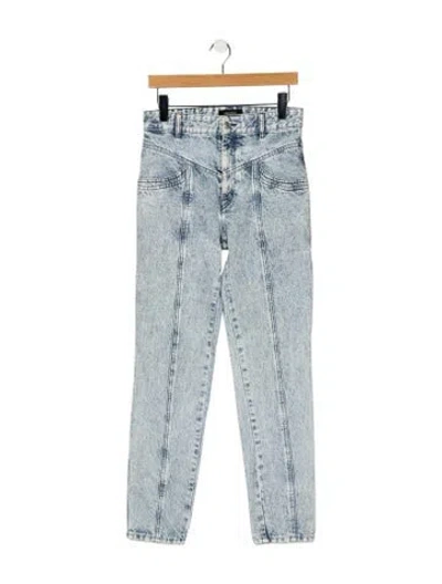 Pre-owned Isabel Marant High-rise Wide Leg Jeans In Blue