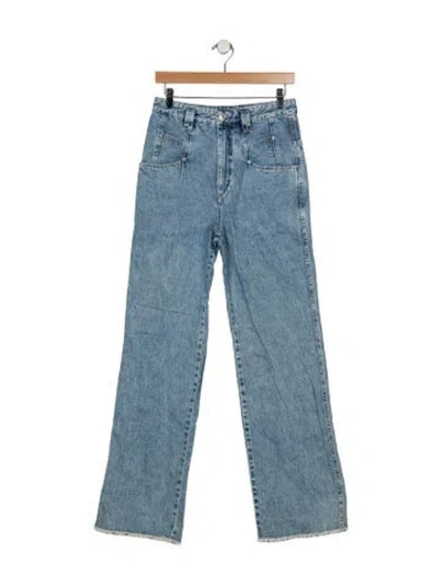 Pre-owned Isabel Marant High-rise Wide Leg Jeans In Blue