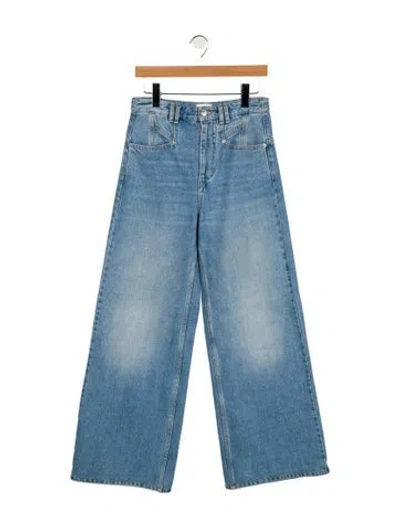 Pre-owned Isabel Marant High-rise Wide Leg Jeans In Blue