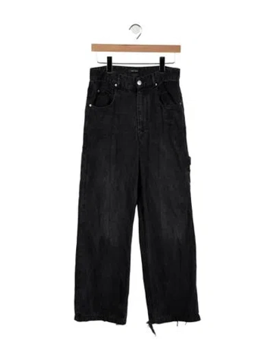 Pre-owned Isabel Marant High-rise Wide Leg Jeans In Blue