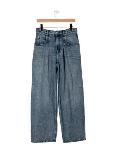 Pre-owned Isabel Marant High-rise Wide Leg Jeans In Blue