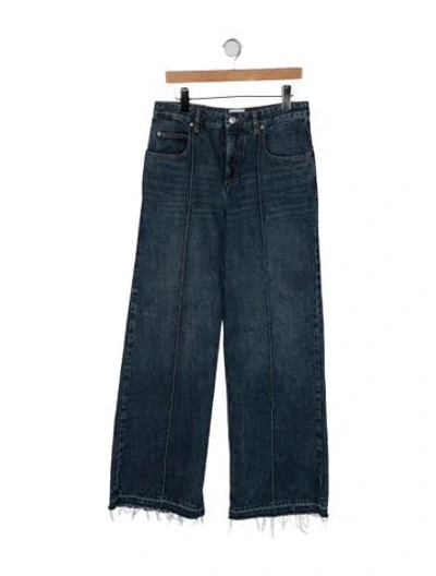 Pre-owned Isabel Marant High-rise Wide Leg Jeans In Blue