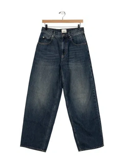 Pre-owned Isabel Marant High-rise Wide Leg Jeans In Blue