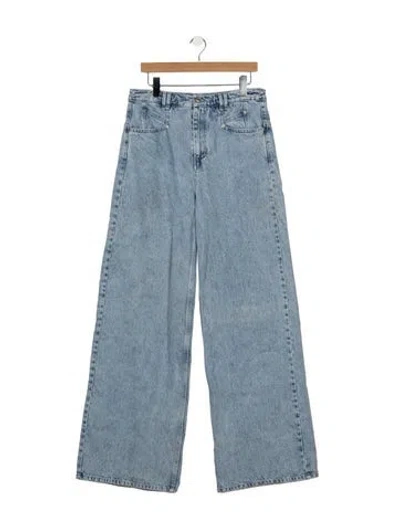 Pre-owned Isabel Marant High-rise Wide Leg Jeans In Blue