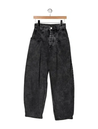 Pre-owned Isabel Marant High-rise Wide Leg Jeans In Gray