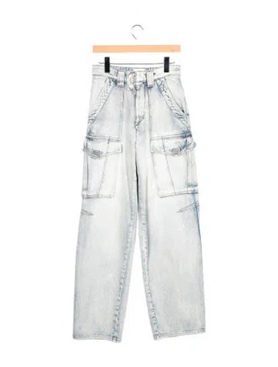 Pre-owned Isabel Marant High-rise Wide Leg Jeans In Multicolor