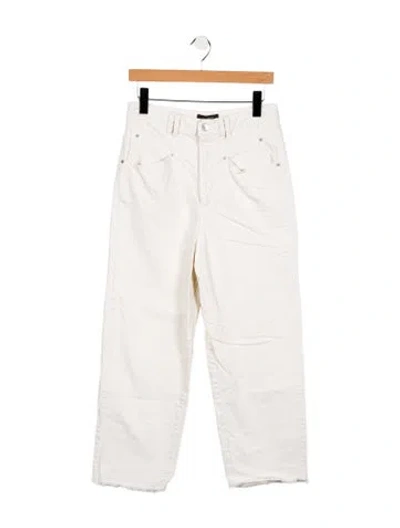 Pre-owned Isabel Marant High-rise Wide Leg Jeans In Neutral
