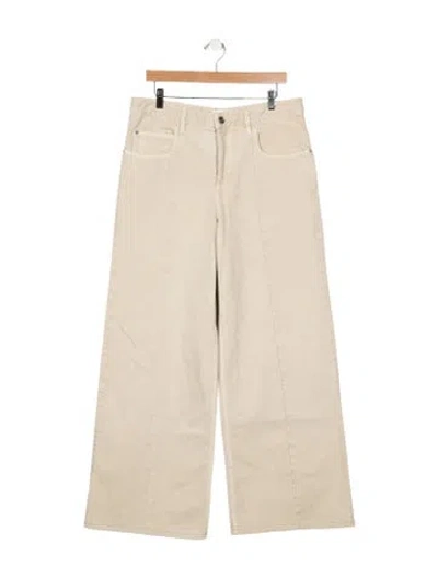 Pre-owned Isabel Marant High-rise Wide Leg Jeans In Neutral