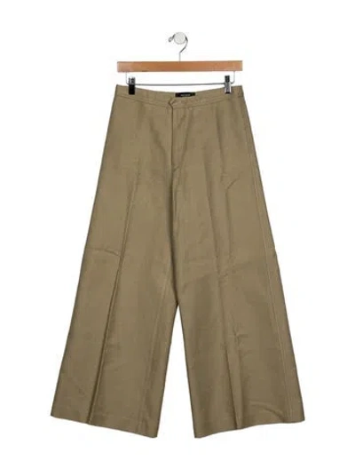 Pre-owned Isabel Marant High-rise Wide Leg Jeans In Neutral