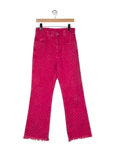 Pre-owned Isabel Marant High-rise Wide Leg Jeans In Pink