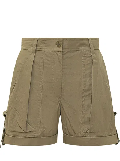 Isabel Marant High-waisted Cargo Shorts With Front Pockets In Neutral