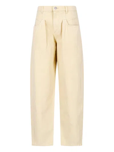 Isabel Marant High-waisted Relaxed Straight-leg Jeans In Multi