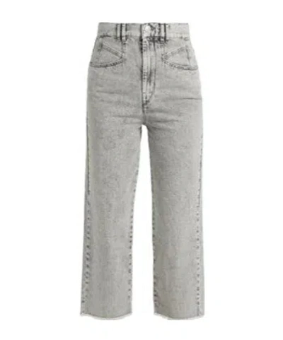 Isabel Marant High-waisted Straight-leg Jeans In Gray