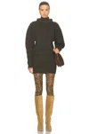 Isabel Marant Hilde Wool Mini Dress In Dark Khaki