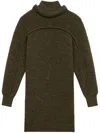 Isabel Marant Hilde Wool Mini Dress In Green