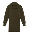 Isabel Marant Hilde Wool Mini Dress In Green