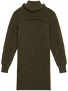 Isabel Marant Hilde Wool Mini Dress In Brown