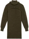 Isabel Marant Hilde Wool Mini Dress In Brown