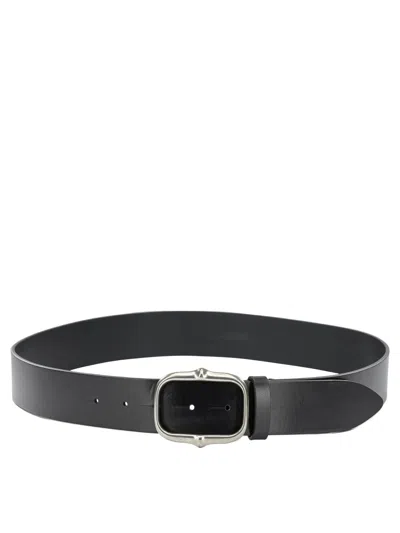 Isabel Marant Holis Belt In Black/silver