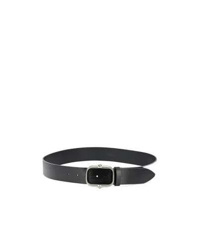 Isabel Marant Holis Leather Belt In Black