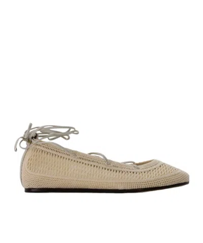Isabel Marant Elegant Mini Ballerina Flats For Women In Beige