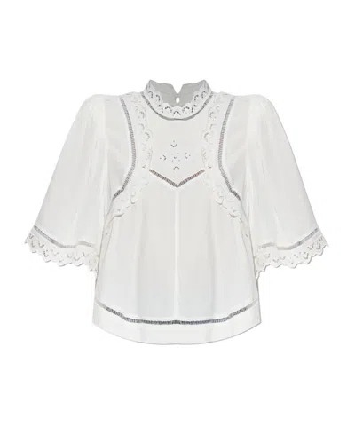 Isabel Marant Hollow Top In White