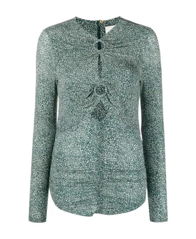 Isabel Marant Hollowed-out Blouse In Gray