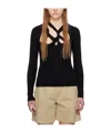 Isabel Marant Hollowed-out Detail Wool Sweater In Black