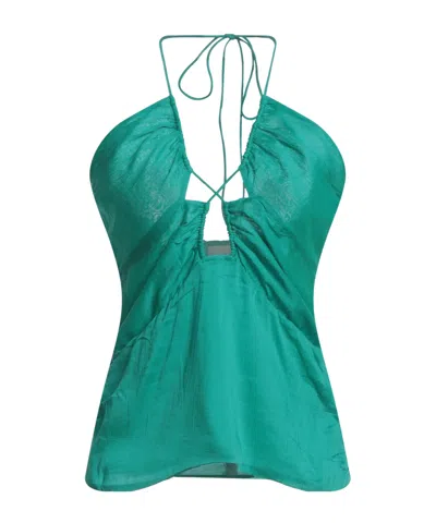 Isabel Marant Hollow-out Design Vest In Green