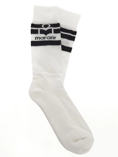 Isabel Marant Homme Cotton Socks In White