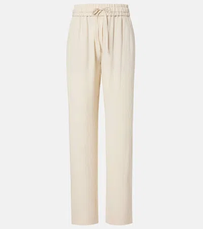 Isabel Marant Honie Straight-leg Crêpe Pants In Nude