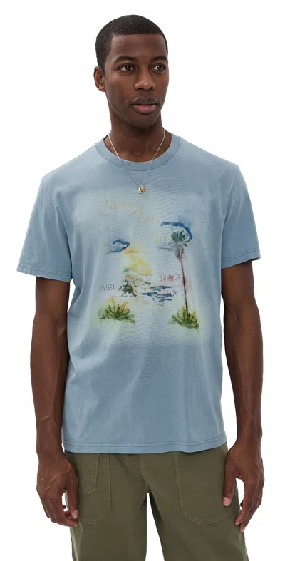 Isabel Marant Honore T-shirt Mit Grafischem Print In Blue