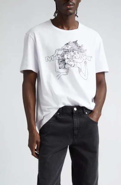 Isabel Marant Honore Logo T-shirt In White