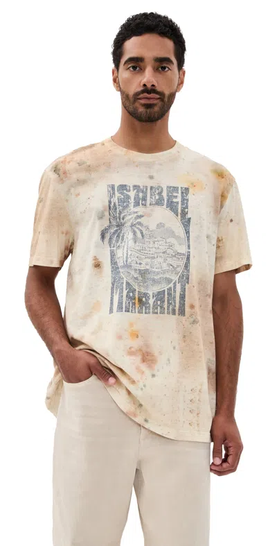 Isabel Marant Honore Tee Shirt Beige In Sand