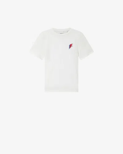Isabel Marant Honore Lightning-bolt-print T-shirt In Purple