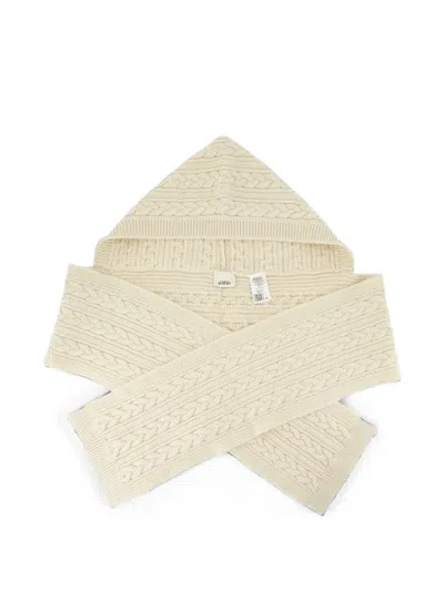 Isabel Marant Honorine Cable-knit Hodded Scarf In Neutral