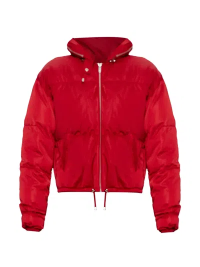 Isabel Marant Hooded Down Jacket In Red