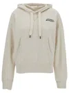 Isabel Marant Scott Logo-embroidered Hoodie In Cipria